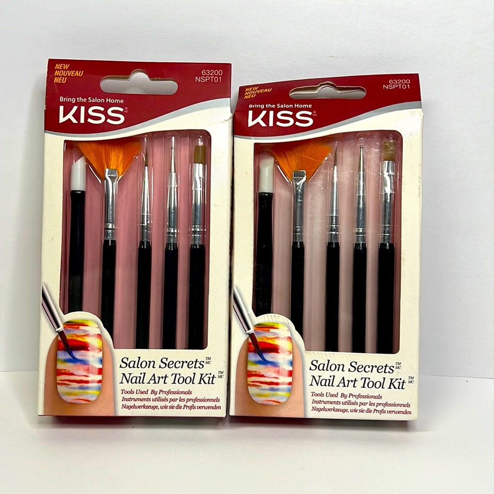Kiss Nail art brushes (Lot of 2)